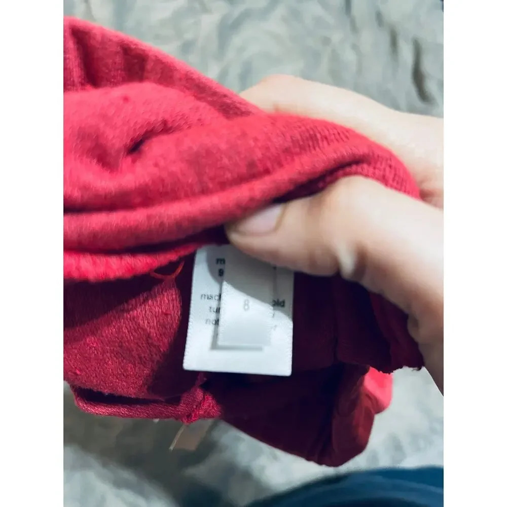 NWT Boy + Girl Size 8 Red Atheltic Causal Wear Kid Sweat Shorts Pockets Boy - Picture 3 of 5